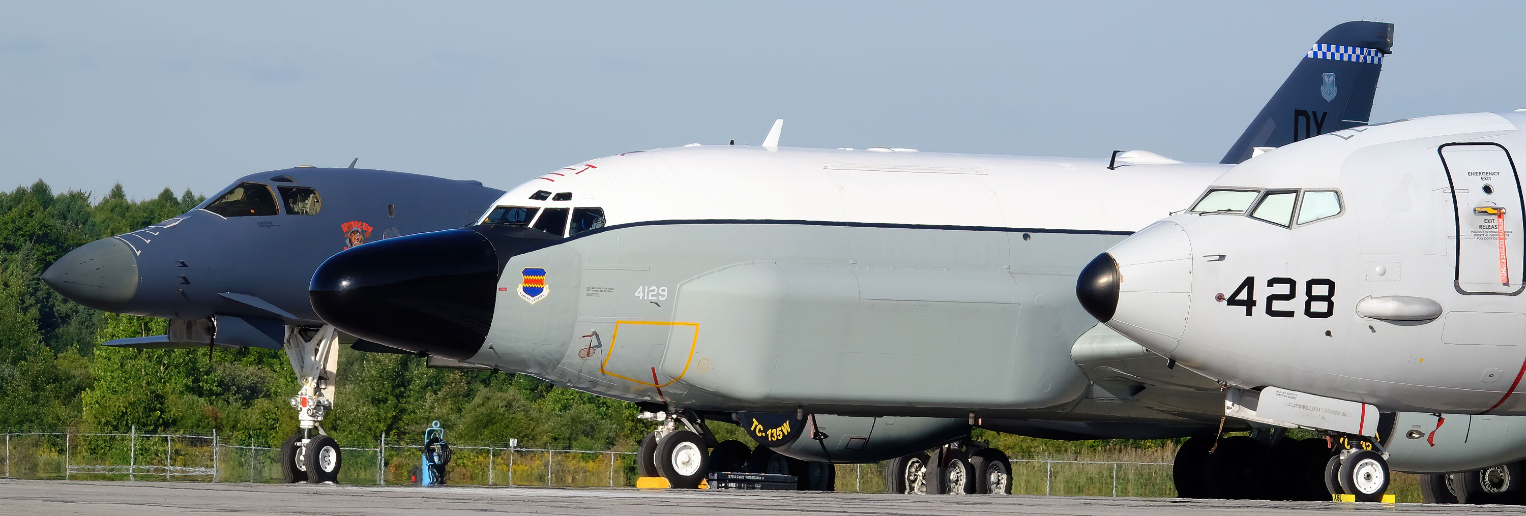 B-1B Lancer, RC-135 Rivet Joint, P-8A Poseidon